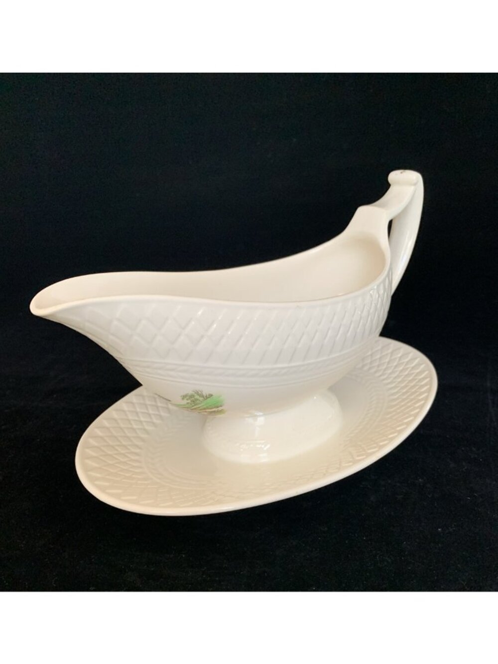 Copeland Spode Mansard The Huntsman JF Herring Gravy Boat Underplate Vintage